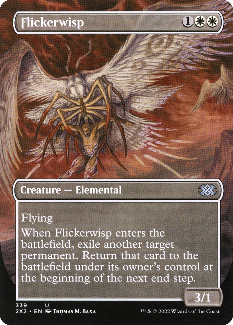 Flickerwisp (Borderless) (339) Foil - Double Masters 2022