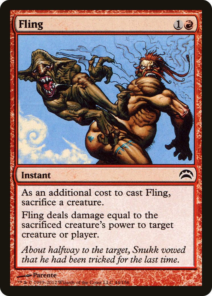 Fling (044) - Planechase 2012 Foil