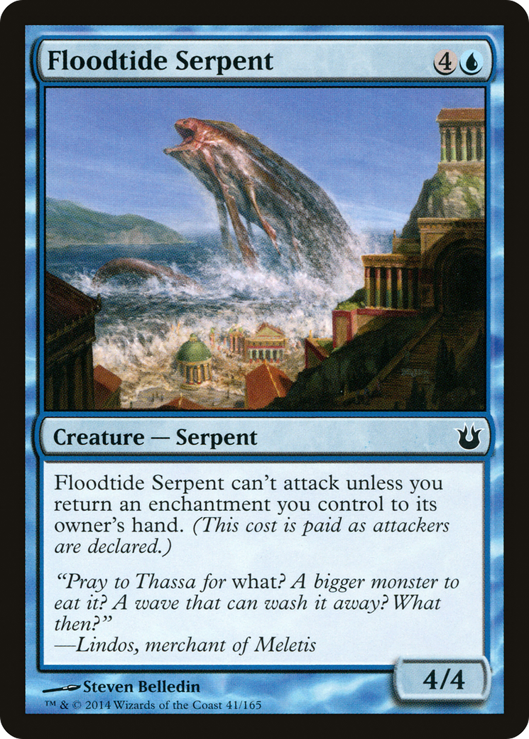 Floodtide Serpent (041) Foil - Born of the Gods