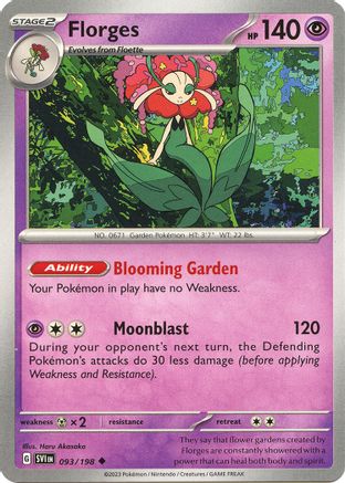 Florges (93) Reverse Holofoil - Scarlet & Violet