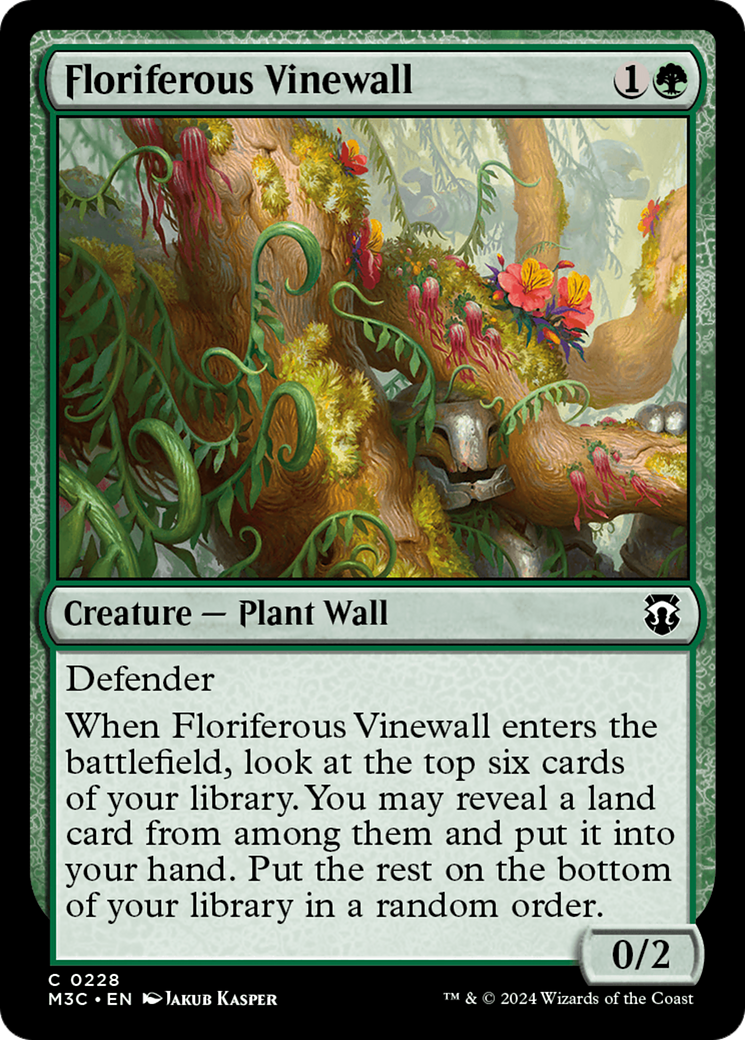 Floriferous Vinewall (228) - Commander: Modern Horizons 3