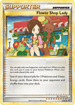 Flower Shop Lady (74) Reverse Holofoil - Undaunted