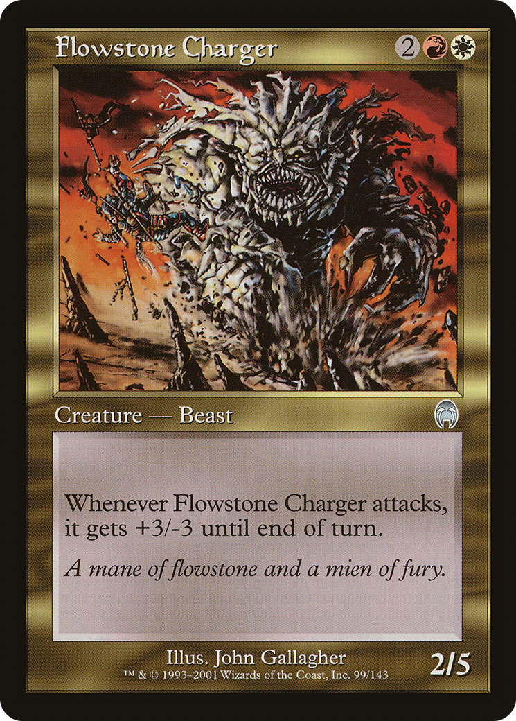 Flowstone Charger (099) Foil - Apocalypse