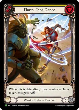 Flurry Foot Dance (Micro Text) (GEM214) Rainbow Foil - GEM Pack