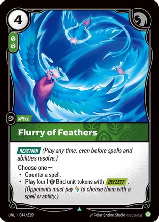 Flurry of Feathers (044) Foil - Unleashed