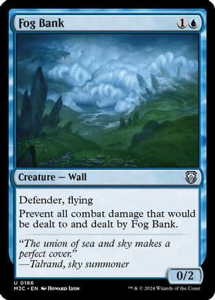 Fog Bank (186) Ripple Foil - Commander: Modern Horizons 3