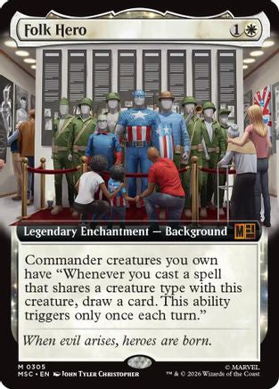 Folk Hero (Extended Art) (305) - Commander: Marvel Super Heroes
