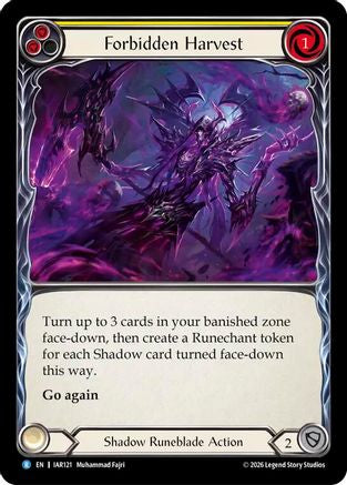 Forbidden Harvest (IAR121) Rainbow Foil - Usurp the Shadow Throne