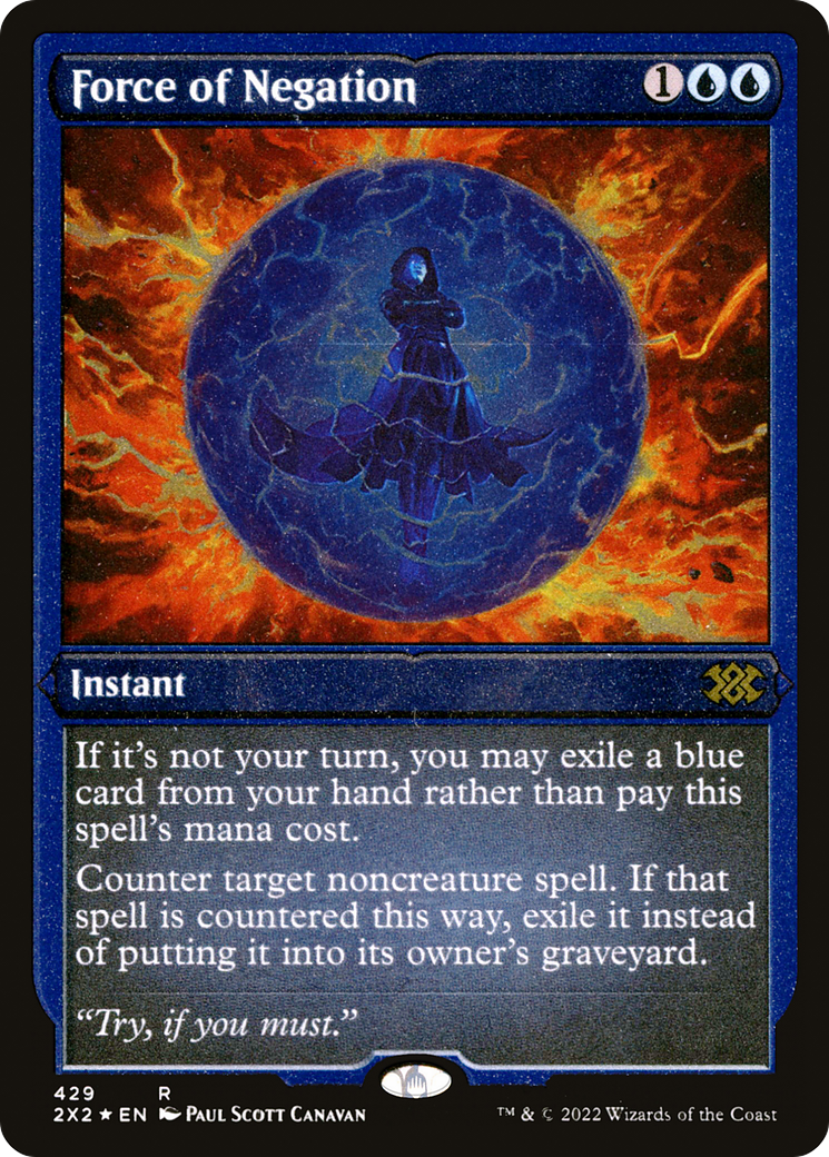 Force of Negation (429) Etched Foil - Double Masters 2022