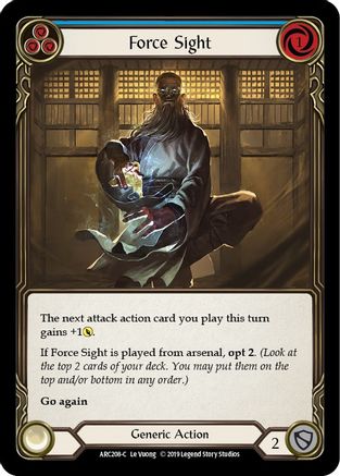 Force Sight (Blue) (ARC208) (Unlimited Edition) - Arcane Rising