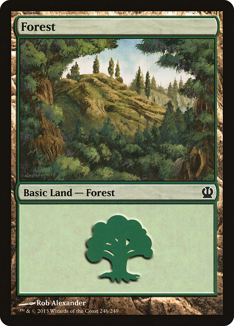 Forest (246) Foil - Theros