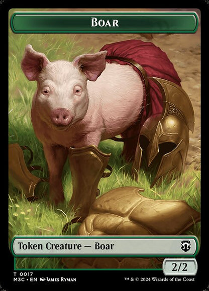 Forest Dryad // Boar (19/17) - Commander: Modern Horizons 3 Tokens
