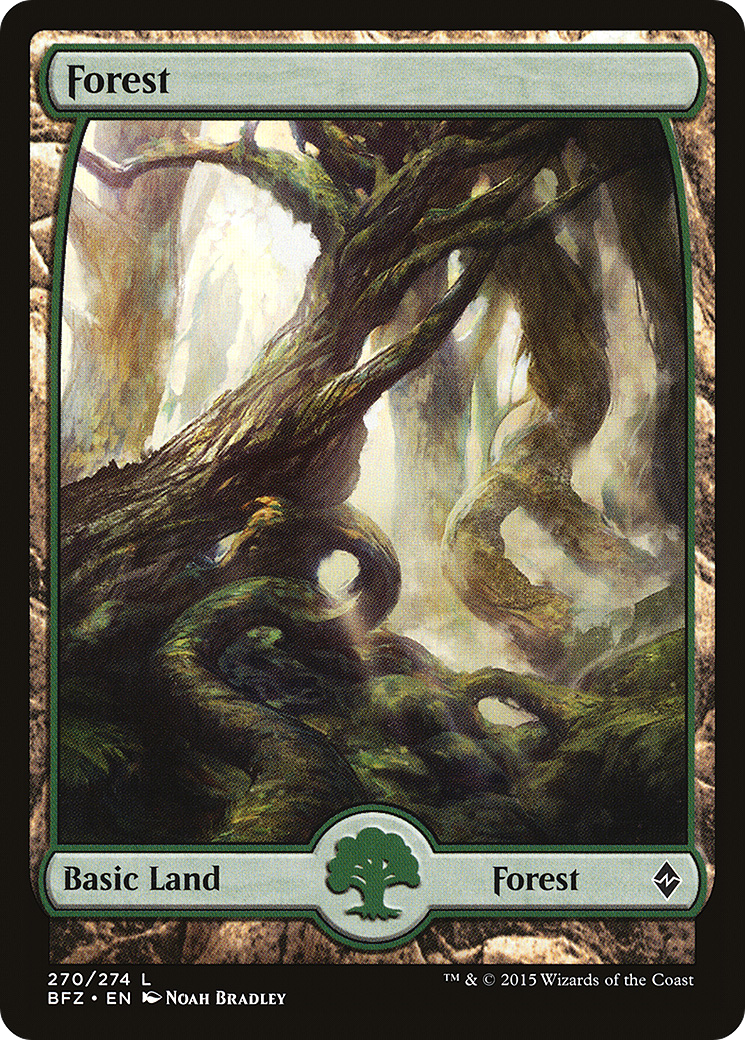 Forest (270) Foil - Battle for Zendikar