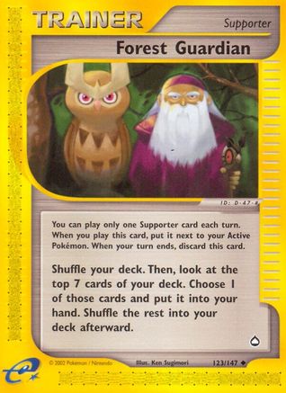 Forest Guardian (123) Reverse Holofoil - Aquapolis