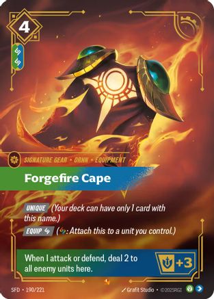 Forgefire Cape (190) Foil - Spiritforged