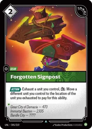 Forgotten Signpost (045) - Unleashed