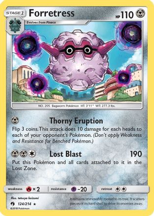 Forretress (124) - Lost Thunder