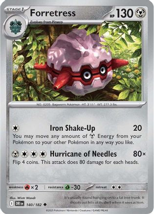 Forretress (140) Reverse Holofoil - Destined Rivals