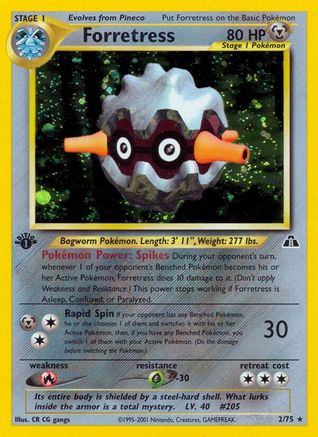 Forretress (2) (1st Edition) Holofoil - Neo Discovery