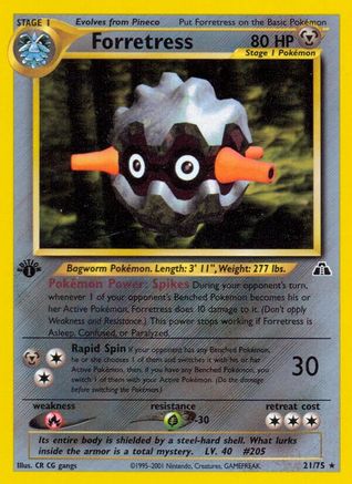 Forretress (21) (1st Edition) - Neo Discovery