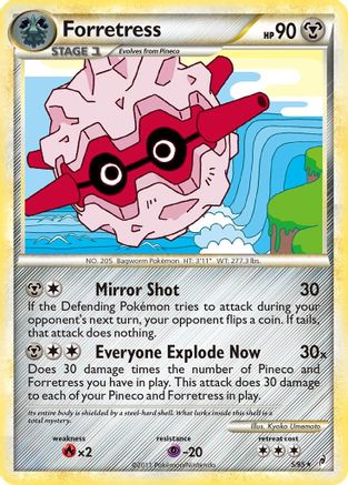 Forretress (5) Reverse Holofoil - Call of Legends