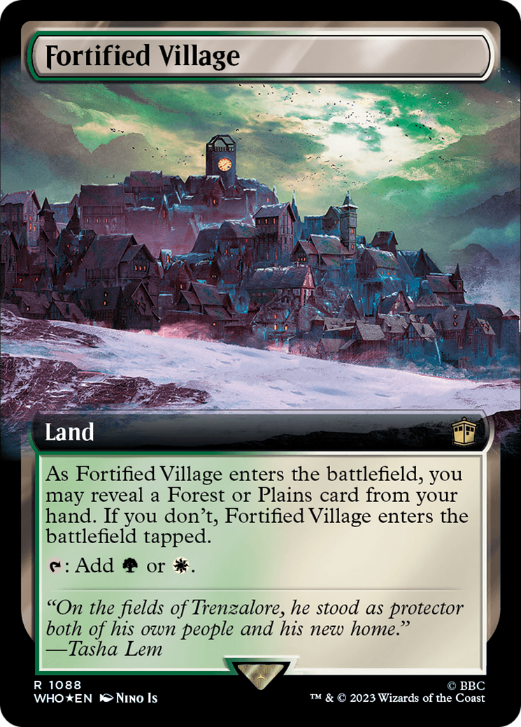 Fortified Village (Extended Art) (1088) Surge Foil - Doctor Who