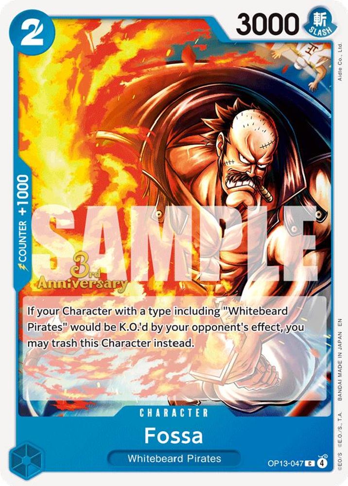 Fossa (OP13-047) 3rd Anniversary Tournament Cards
