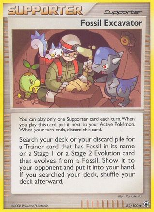 Fossil Excavator (82) Reverse Holofoil - Majestic Dawn