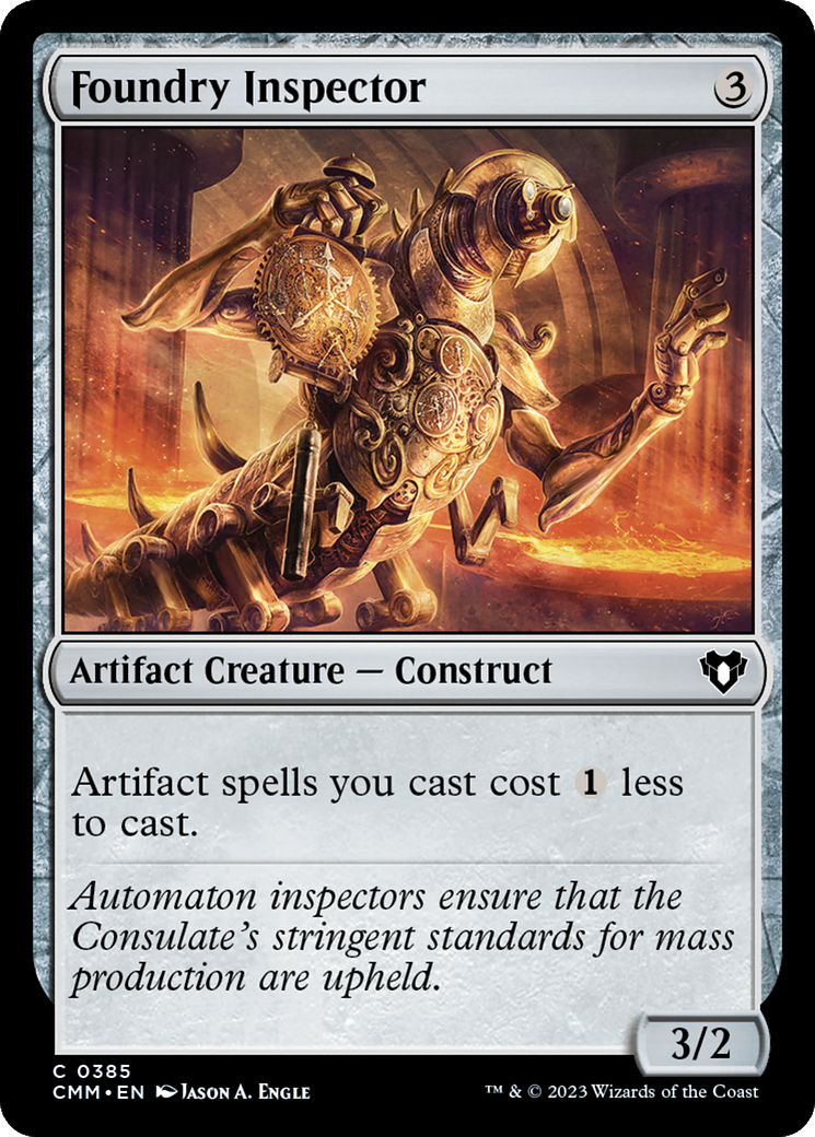 Foundry Inspector (385) Foil - Commander Masters