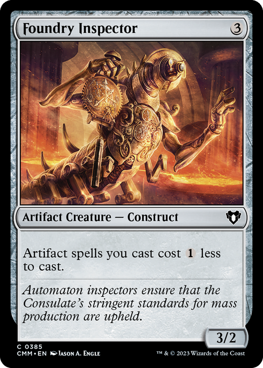 Foundry Inspector (385) Foil - Commander Masters