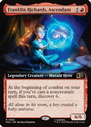Franklin Richards, Ascendant (Extended Art) (362) - Commander: Marvel Super Heroes