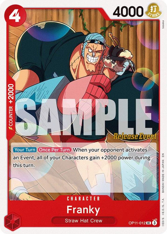 Franky (OP11-012) Release Event Cards