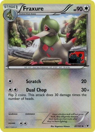Fraxure (League Promo) (87) Reverse Holofoil - Noble Victories