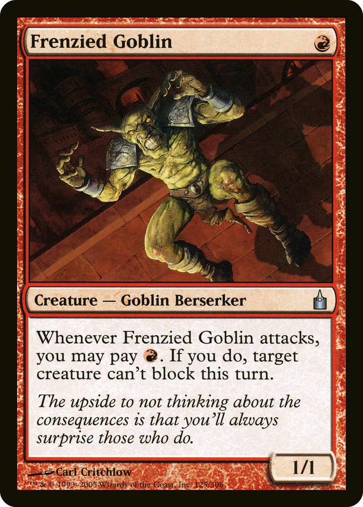 Frenzied Goblin (125) Foil - Ravnica: City of Guilds