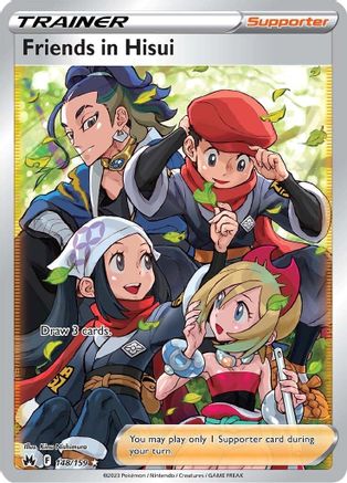 Friends in Hisui (Full Art) (148) Holofoil - Crown Zenith