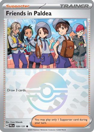 Friends in Paldea (Poke Ball Pattern) (109) Reverse Holofoil - Prismatic Evolutions