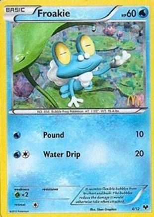 Froakie (4) Holofoil - McDonalds Promos 2014