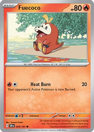 Fuecoco (29) Reverse Holofoil - Surging Sparks