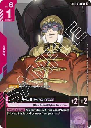 Full Frontal (C+) (ST03-010) Holofoil - Starter Deck 03: Zeons Rush