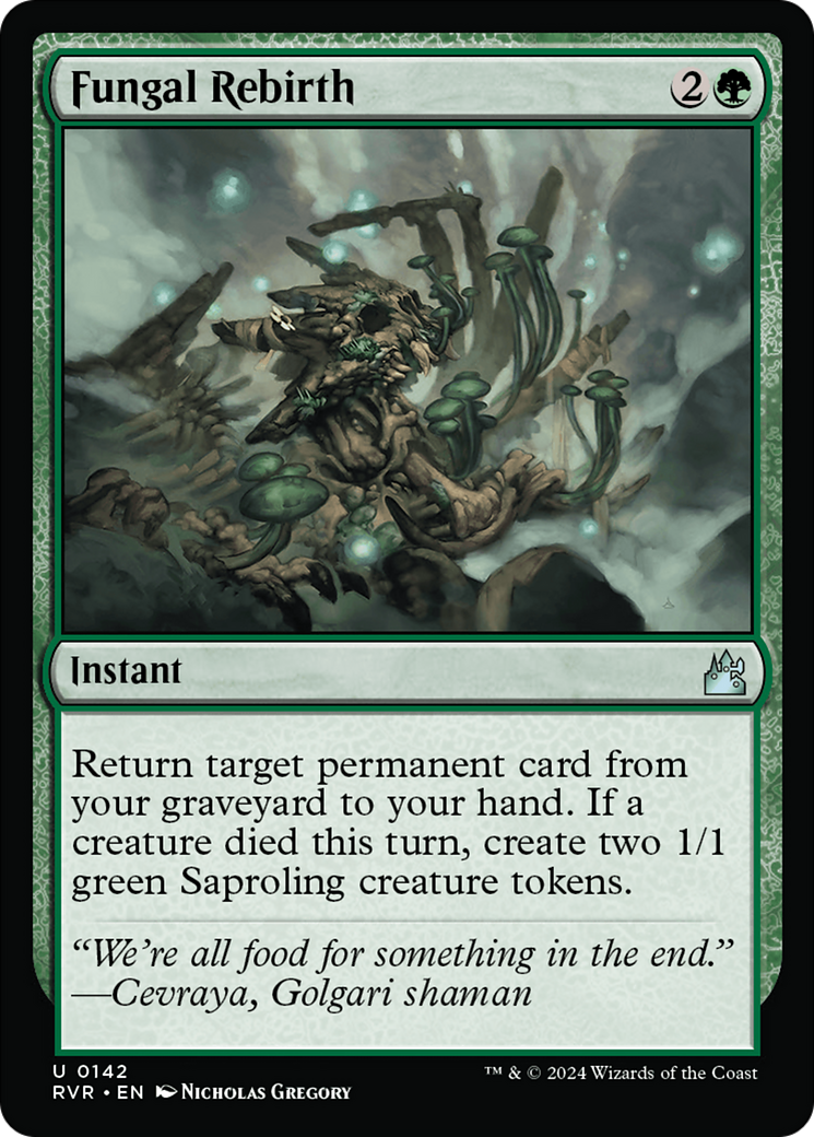 Fungal Rebirth (142) Foil - Ravnica Remastered