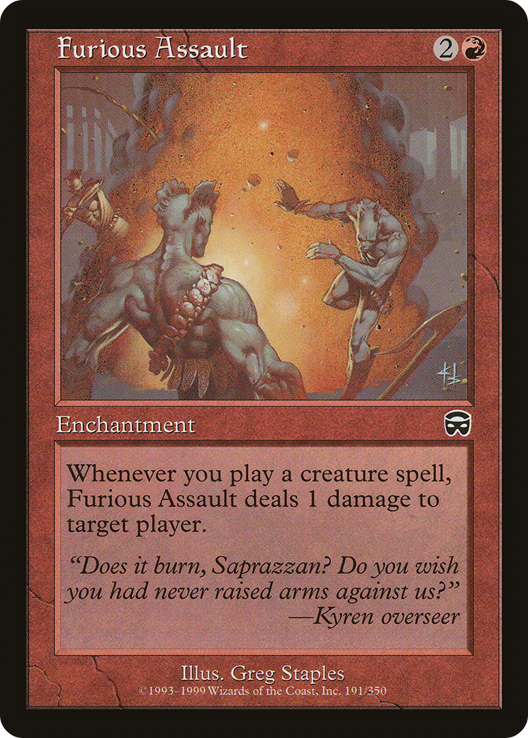 Furious Assault (191) Foil - Mercadian Masques