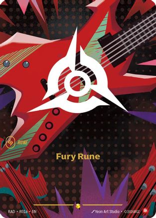 Fury Rune (Alternate Art) (R01a) Foil - Radiance