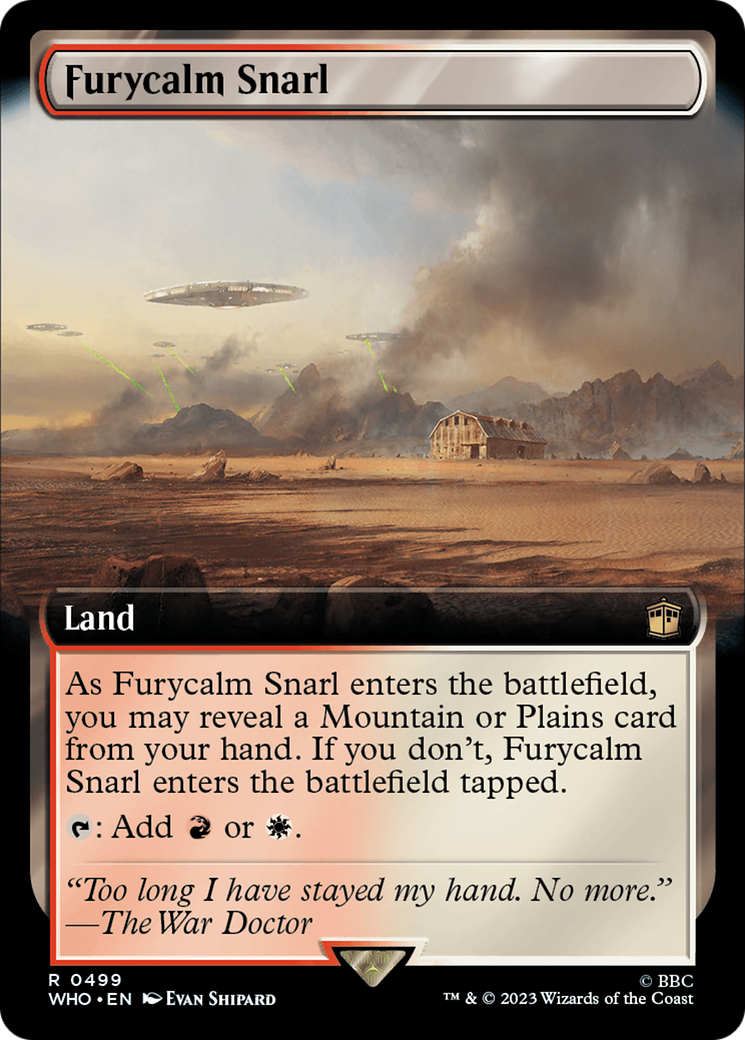 Furycalm Snarl (Extended Art) (499) Foil - Doctor Who