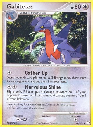 Gabite (48) Reverse Holofoil - Mysterious Treasures