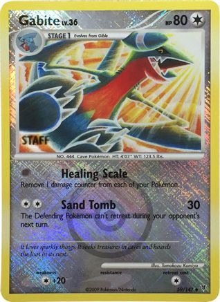 Gabite (Championship Promo) [Staff] (59) Reverse Holofoil - League & Championship Cards