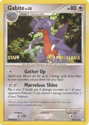 Gabite (Prerelease) [Staff] (48) - Black Star Promos