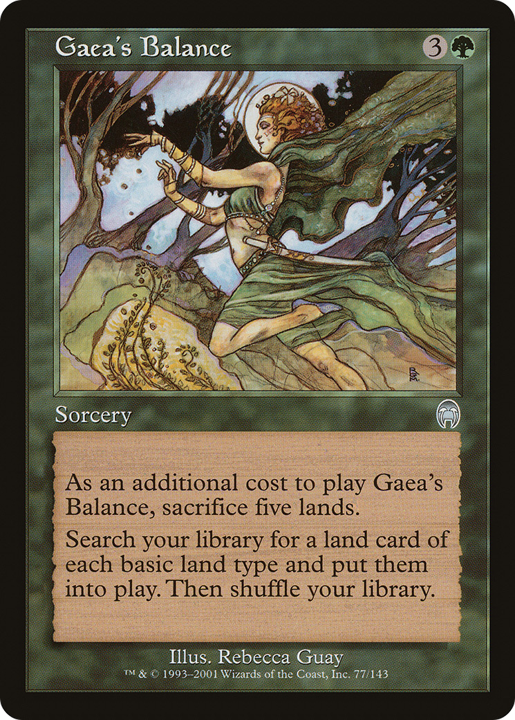 Gaea's Balance (077) Foil - Apocalypse