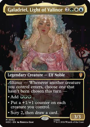 Galadriel, Light of Valinor (Borderless) (032) Foil - The Hobbit: Eternal-Legal