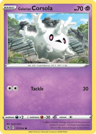 Galarian Corsola (117) - Fusion Strike
