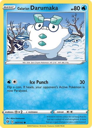 Galarian Darumaka (47) Reverse Holofoil - Rebel Clash